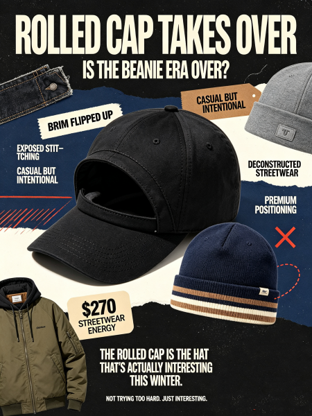 The Rolled Cap Is Taking Over — Goodbye, Beani
