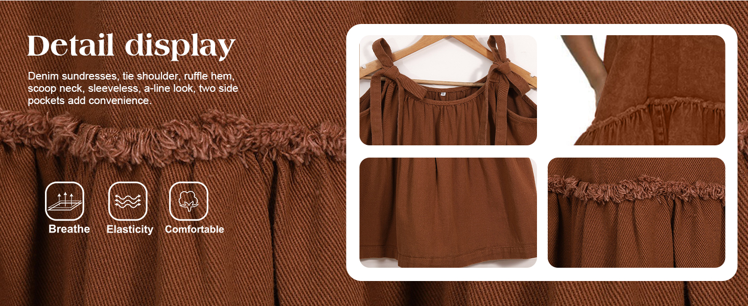 Short Babydoll Wash Jean Dresses for women