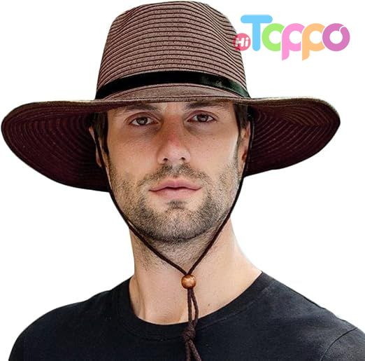 Outdoor Foldable Summer Western Cowboy Wide Brim Panama Fedora Straw Sombrero Rancher Cap