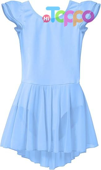 Ballet Leotards for Girls Toddler Dance Ballet Leotard with Skirt Ballerina Dresses Tutu Outfits Flutter Sleeve