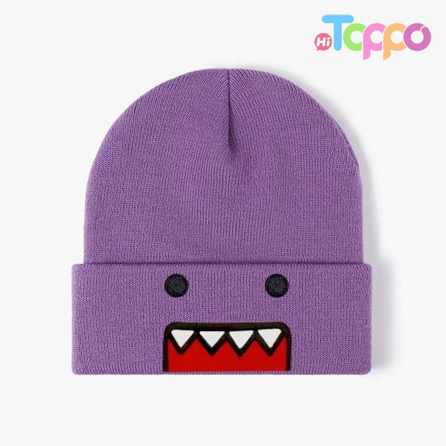  Cartoon Embroidered Unisex Adult Knit Beanie