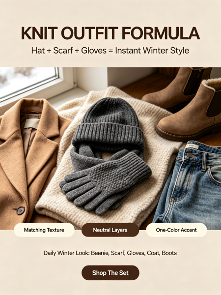 Knit Gloves Matching Formula: Complete Beanie & Scarf Outfit List