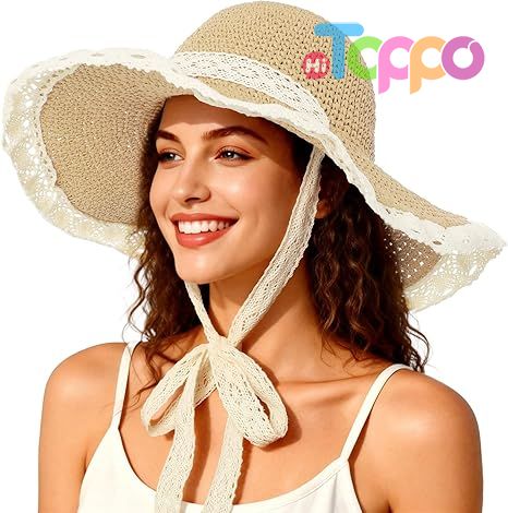 Hot Sale UPF 50+ Roll Up Wide Brim Women Sun Straw Hat 