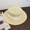 Women Wide Brim Straw Panama Roll up Hat Fedora Beach Sun Hat UPF50+