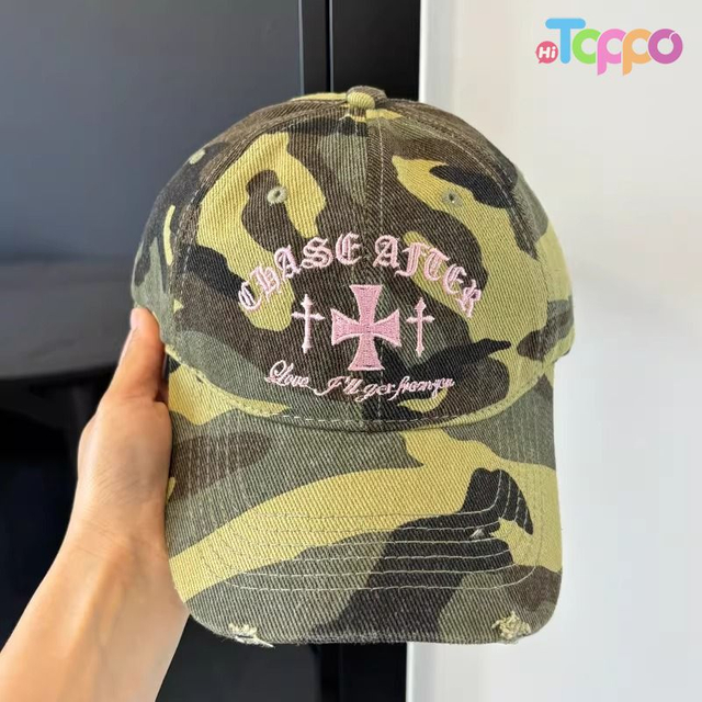 Casual Wear Unisex Letter Camouflage Baseball Cap Breathable Lightweight Snapback Hat 
