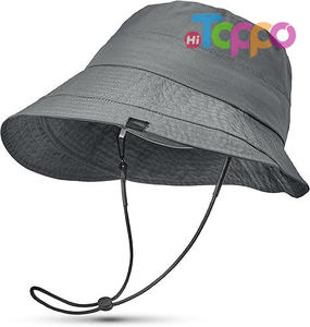 Custom Label Quick-Dry Hiking Packable Foldable UV Sun Lightweight Bucket Hat 