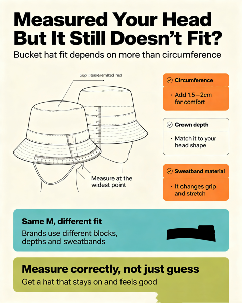 How to Measure Head for Bucket Hat + Fit Checklist