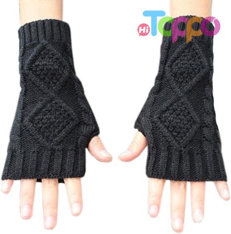Custom Winter Arm Warmers Warm Fingerless Women Gloves Hand Crochet