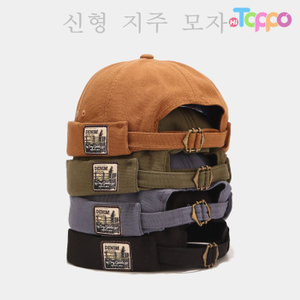  Vintage Brimless Docker Hat Korean Style Street Hip Hop Melon Cap
