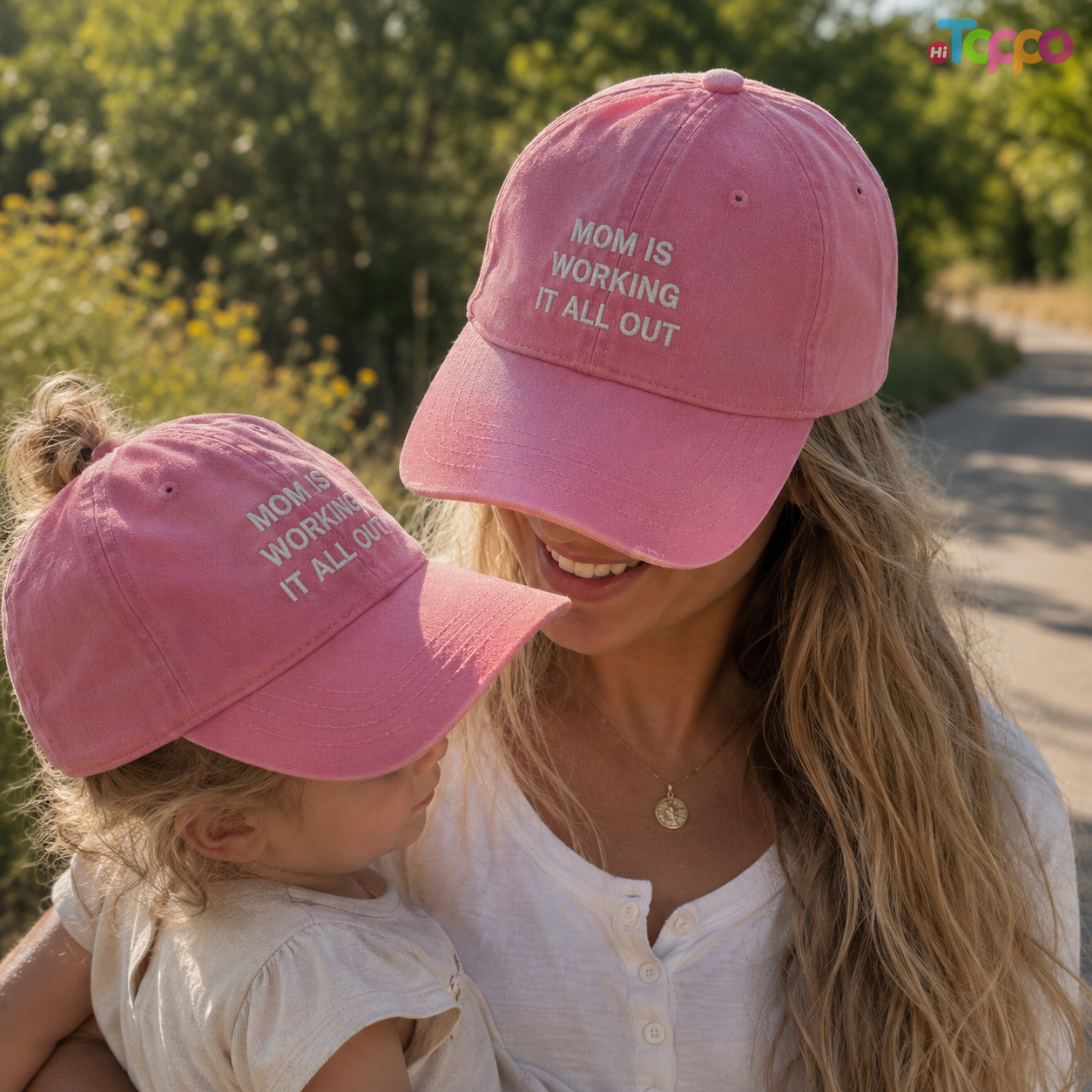 Custom Mother's Day Washed Vintage Baseball Caps with Embroidery LOGO