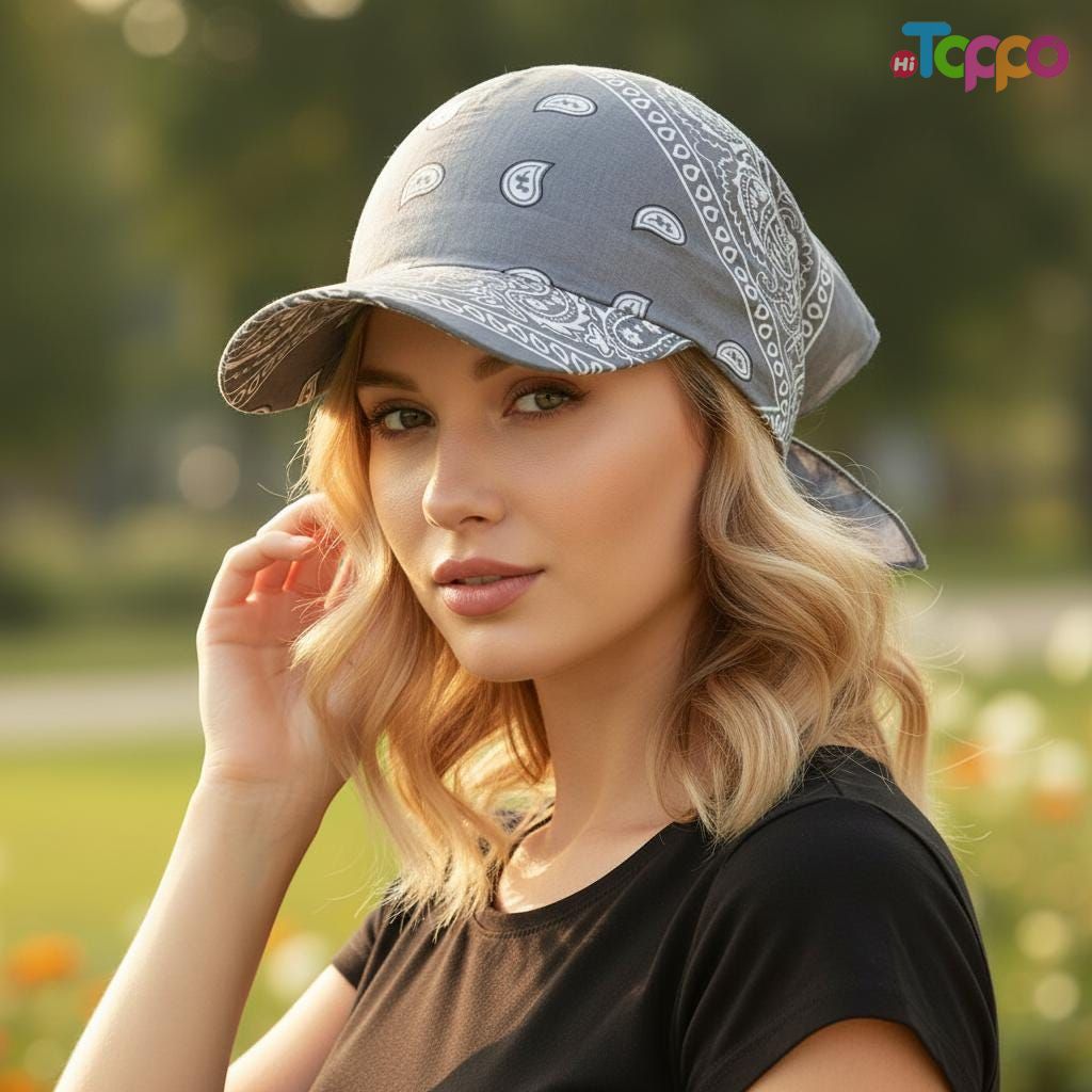 Women’s Wide Brim Bandanas Caps 