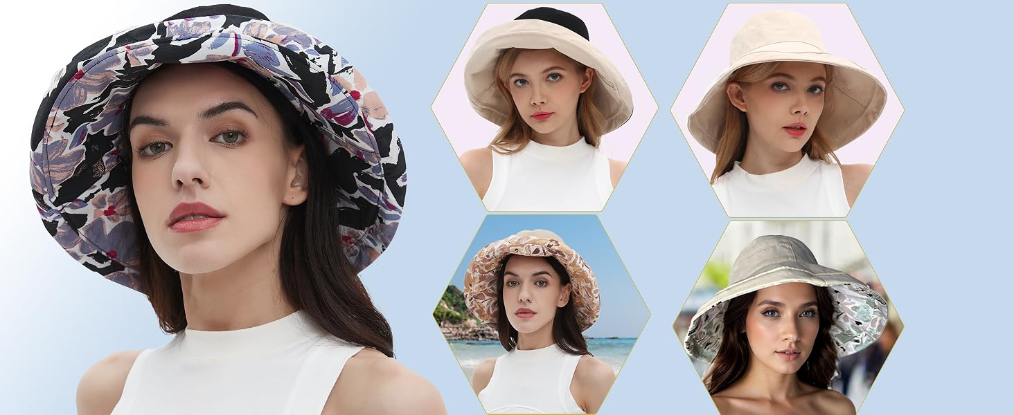 wide brim hats for women