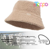 Hot Sale Winter Faux Fur Fuzzy Bucket Hat for Women 