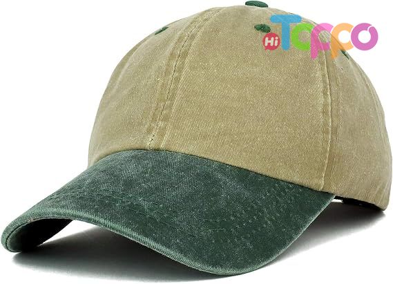Custom Unstructured Pigment Dyed Two Tone Baseball Cap