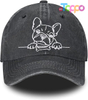 Hot Sale Vintage Adjustable Washed Distressed Denim Baseball Hat Embroidered Baseball Cap