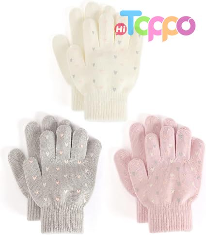 Wholesale Kids Magic Gloves 3 Pack Kids Winter Gloves Children's Knit Gloves