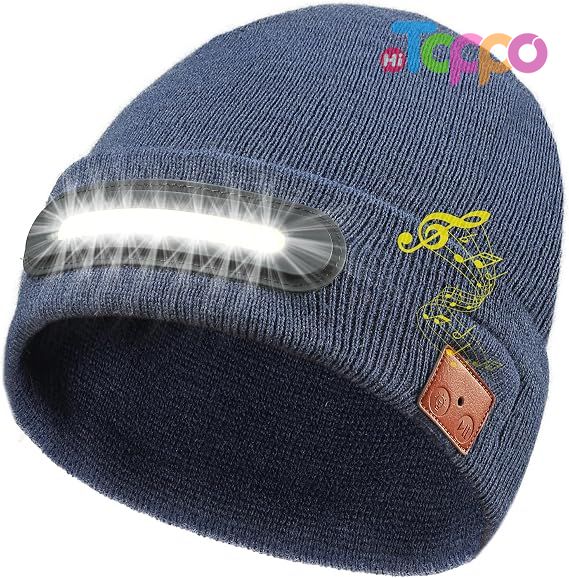 Wholesale Bluetooth Beanie with Light Musical Knit Hat with Wireless Headphone