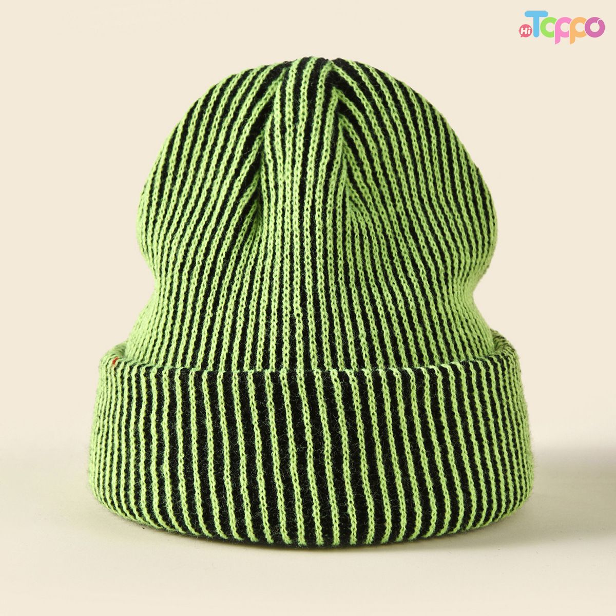 Warm Ear Protection\Unisex Striped Knit Beanie Acrylic Winter Cuffed Hat, Outdoor Cycling Skull Cap