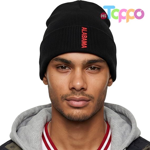 Hot Sale Vertical USA Cities Cuffed Beanie, Winter Knit Hat Skully Cap 