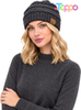 Hot Sale Trendy Warm Chunky Soft Stretch Cable Knit Beanie