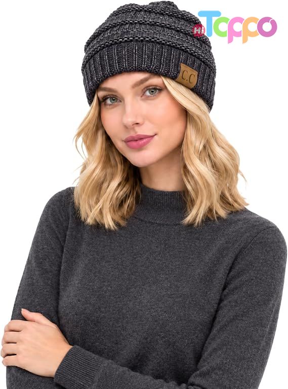 Hot Sale Trendy Warm Chunky Soft Stretch Cable Knit Beanie