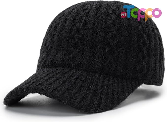 Hot Sale Winter Warm Knit Visor Beanie Newsboy Cap Cold Weather Winter Hat