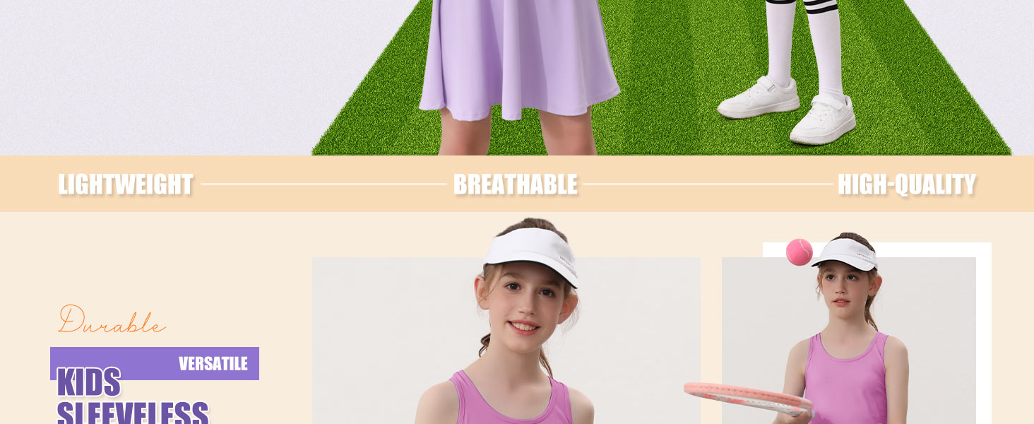 Girls Sleeveless Tennis Dress