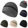 Hot Sale Thick Warm Cuffed Windproof Ear Protection Skull Cap Knit Hat