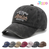  American Vintage Washed Cotton Baseball Cap Embroidered Dad Hat 
