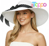 Summer Big Straw Wide Brim Floppy Foldable Roll up UPF 50+ Cap Sun Hat Beach Hats