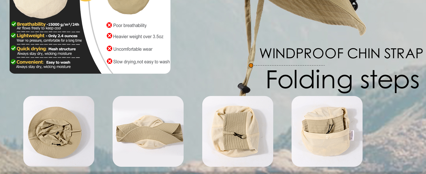 packable sun hat