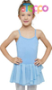 Toddler Girls Ballet Dance Leotards Skirt Ballerina Ballet Outfit Dresses Camisole Puff Sleeve