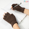Custom Women's Solid Color Fingerless Gloves Autumn Winter Outdoor Wear