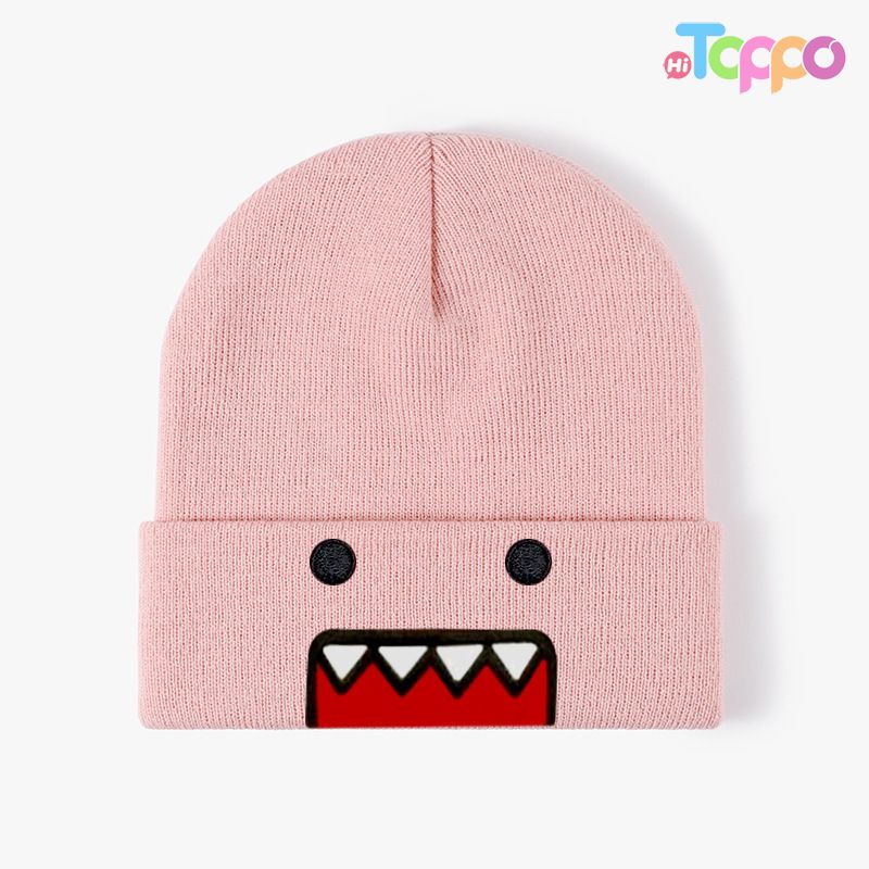 Cartoon Embroidered Unisex Adult Knit Beanie