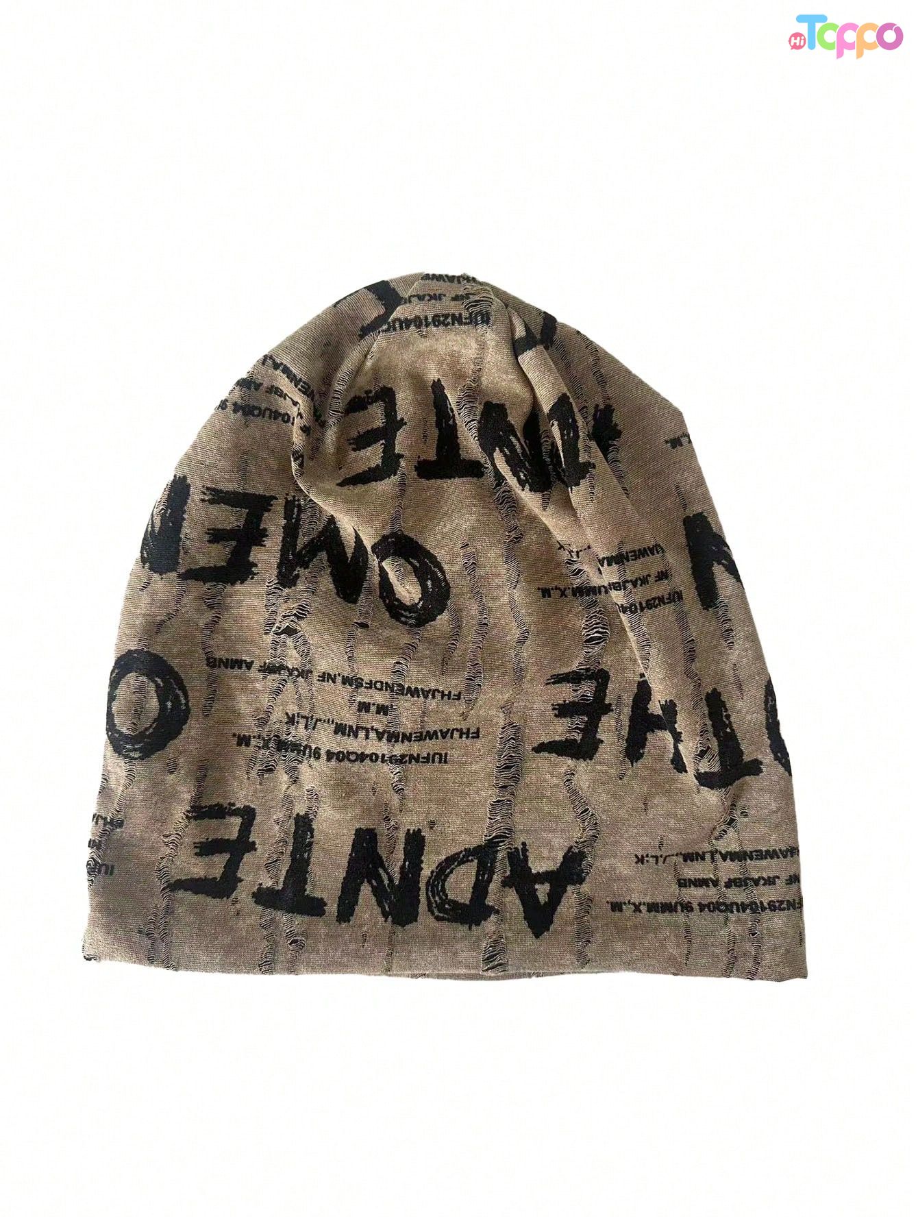 New Personalized Letter Velvet Lightweight Cool Men's Hat Unisex Casual Beanie Cap