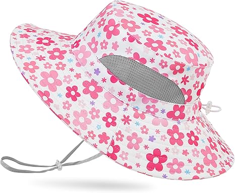 Outdoor UPF 50+ Quick Dry Foldable Lightweight Adjustable Fishing Kids Sun Bucket Hat
