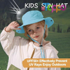 Outdoor UPF 50+ Quick Dry Foldable Lightweight Adjustable Fishing Kids Sun Bucket Hat