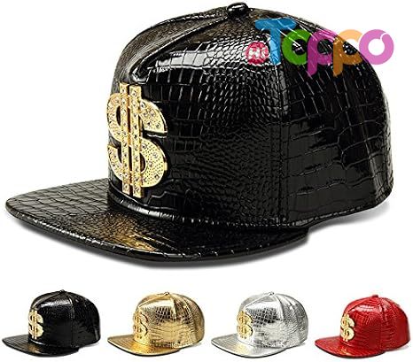 Hip Hop Flat-Brimmed Rock Adjustable Snapback Hat for Men and Women