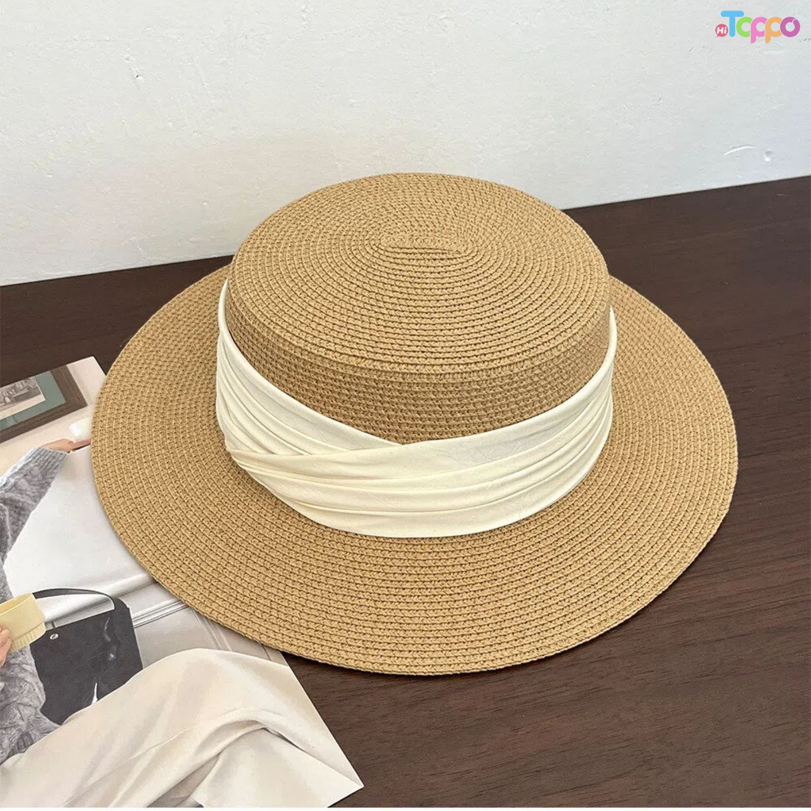 Women Wide Brim Straw Panama Roll up Hat Fedora Beach Sun Hat UPF50+