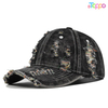 Custom Comfortable Washed Denim Frayed Baseball Cap