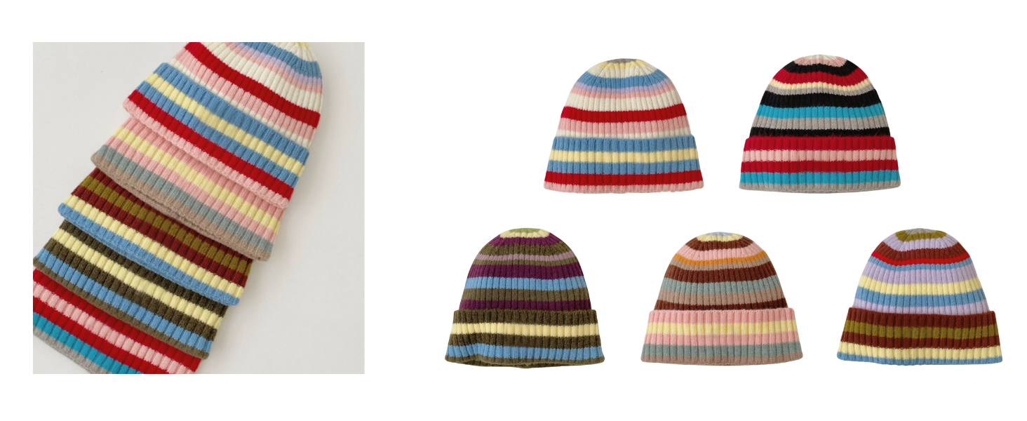 Striped Beanie