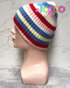 Colorful Striped Beanie Cuffed Winter Soft Rib Knit Hat for Women Men Gift
