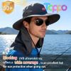 Custom Wide Brim Sun Bucket Hat with Neck Flap UPF 50+ UV Protection 