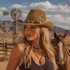 Hollow Out Western Cowboy Straw Hat