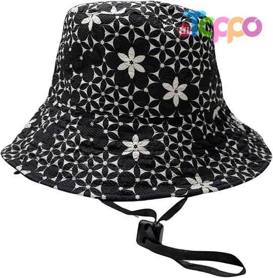 Custom 100% Polyester Classic Flower Design Floral Pattern Bucket Hat for Women 