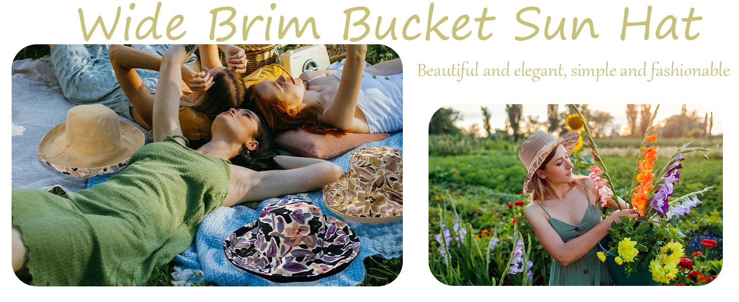 Travel garden hats with brim
