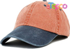 Custom Unstructured Pigment Dyed Two Tone Baseball Cap