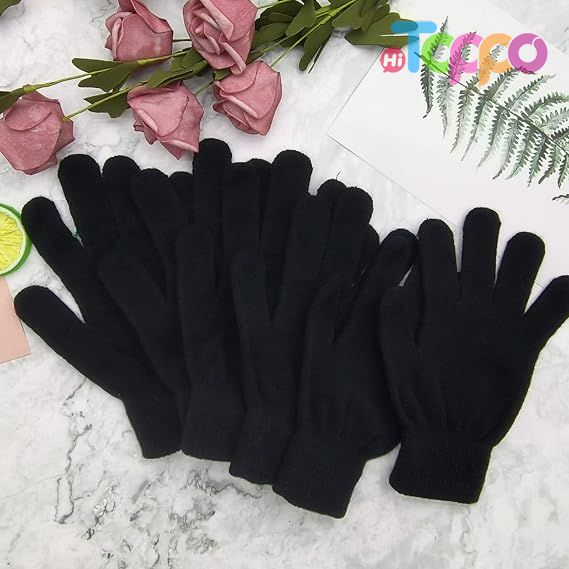 Custom 3 Pairs Winter Magic Gloves Warm Strecty Knit Gloves 