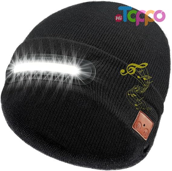 Wholesale Bluetooth Beanie with Light Musical Knit Hat with Wireless Headphone