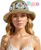 Summer Wide Brim Packable Sun Hat Womens Travel Straw Fedora Hat
